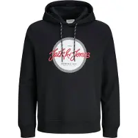 Jack & Jones Kapuzenpullover in Black | Gr.: M
