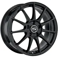 MSW 85 gloss black 7x17 ET35 - LK5/100 ML63.3 Alufelge schwarz