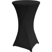 Oviala Business Stehtischhusse schwarz 110x60 cm