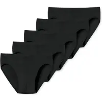 Schiesser Slip UNCOVER BY "Slip Supermini 5PACK 5er Pack", Herren, Gr. XL, schwarz, Obermaterial: 95% Baumwolle CO. 5% Elasthan EL., Unterhosen Slip