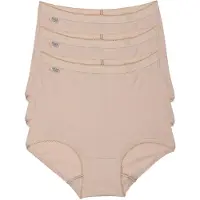 Sloggi Maxislip "Basic+" 3er Pack, perfekter Sitz, Baumwollmischung, weich, elastisch