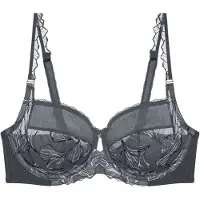 Triumph Nicht geformter BH Wild Iris Florale | Grösse: 90C | Farbe: Anthrazit