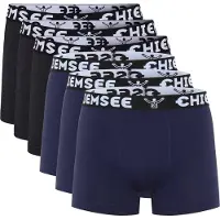 Chiemsee Herren Boxershorts, 6er Pack - Shorts, Logobund, einfarbig