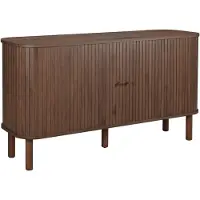 Oviala Business Skandinavisches Sideboard mit 2 Türen, L140 cm, dunkles Holz