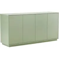 Oviala Modernes rechteckiges Sideboard mit 4 Türen L 160 cm grün - Ruben