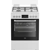 Beko Gas-Standherd "FBM62320WDSL", mit Teleskopauszug nachrüstbar