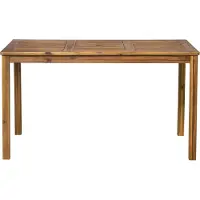 Möbilia Gartentisch 135x80 cm | für 4-6 Personen | Akazie-Holz natur | 31020004 | Serie GARTEN