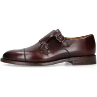 Henry Stevens Schnürschuh "Winston CDM" Herren Businessschuh Double Monk Strap handgefertigt, Lederschuh