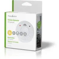 Nedis Rauchmelder Batteriebetrieben 10 Jahre En14604 Pause-/testknopf 85db Abs