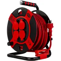 REV REV-Ritter Kabeltrommel »Standard«, 4-fach, 25 m - schwarz