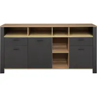 Mäusbacher Nele Sideboard Holzwerkstoff 3 Türen 2 Schubkästen 193x92x44 cm