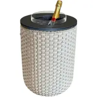 COOTAB Cooler Table London Beistelltisch mit Acryl-Kühler