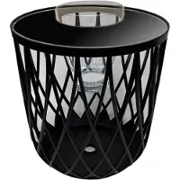 COOTAB Cooler Table Beistelltisch "4-in-1 Loungetisch mit Acryl-Weinkühler Dubai 45 cm schwarz", schwarz, B:45cm H:45cm, Tische, Beistelltisch, Wetterfest, Pflegeleicht, Hitzebeständig, Stapelbar