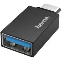 Hama USB-OTG-Adapter, USB-C-Stecker - USB-Buchse, USB 3.2 Gen1, 5 Gbit/s (00200311)