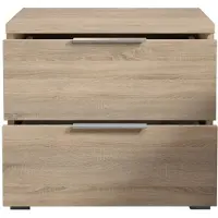 Pol-Power Beimöbel Nachtkommode 2 Schubkästen Holzwerkstoff Dekorfolie 46x43x42 cm