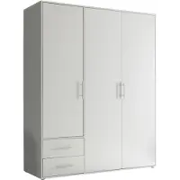 Pol-Power Valencia Kleiderschrank Laminat 3 Türen 155x195x60 cm
