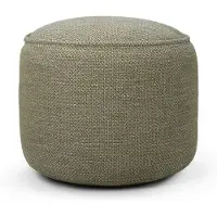 Ethnicraft Donut Sitzpouf karierter Stoff 50x50x40 cm