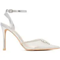 DeeZee High Heels LIA SILVER RU Transparent