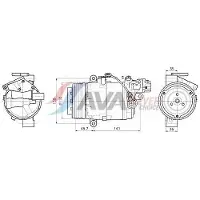 Ava Cooling Kompressor, Klimaanlage BWAK630