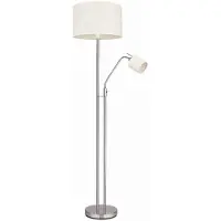Etc-shop Stehlampe, flexible Leseleuchte, Textil sandfarben, H 175 cm