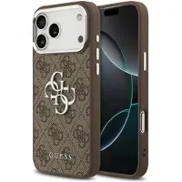 GUESS Apple iPhone 17 Pro Hülle - Kunststoff - - Backcover/Hard Case - Braun