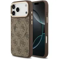 GUESS Apple iPhone 17 Pro Hülle - Kunststoff - - Backcover/Hard Case - Braun