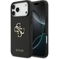 GUESS Apple iPhone 17 Pro Max Hülle - Kunststoff - - Backcover/Hard Case - Schwarz