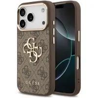 GUESS Apple iPhone 17 Pro Hülle - Kunststoff - - Backcover/Hard Case - Braun