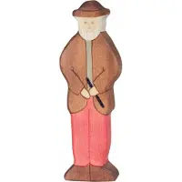 Holztiger Holz Großvater Spielfigur handgefertigt und nachhaltig