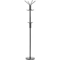 Beliani KLEIDERSTÄNDER Metall schwarz 185 cm Claxton