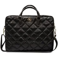 GUESS PU Grained 4G Metal Logo Computer Bag 15/16 - black