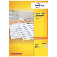 Avery Etiquette pour photocopieur, 70 x 37 mm, blanc