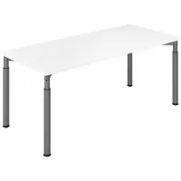 Hjh OFFICE PRO YAMA 19 G | 180x80 - 180 x 80 höhenverstellbar Grau/Graphit