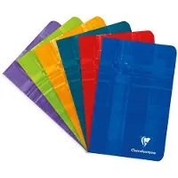 Clairefontaine 10x Notizheft 11x17cm, 48 Blatt kariert 90g - Sortiert 63602C