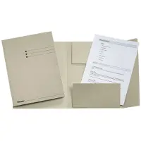 Esselte Flügelmappe 1033307 Folio Karton 240 mm x 318 mm Grau