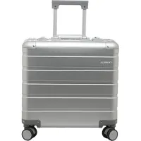 Alumaxx Business Trolley Gravity, Hauptfach, herausnehmbares Fächerfach, Teleskopgriff, abschließbar, B 440 x T 225 x H 420 mm, Aluminium, silber