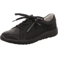 Waldlaufer Schnürhalbschuhe in schwarz, Gr. 4.5