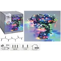 Koopman Christbaumbeleuchtung, LED-Lichterkette für Außen, 720 LED, 54 m, bunt - Home Styling Collection