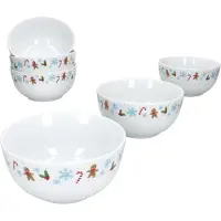 MamboCat Candyman 6er Müslischalen Porzellan Weihnachten Eisblau Frühstück