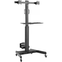 Techly TV Trolley für für 2x LCD LED TV 13-32" Dual