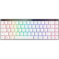 Asus ROG Falchion RX Low Profile, 65%, Verkabelt & Kabellos, USB + RF Wireless + Bluetooth, Optischer Schlüsselschalter, RGB-LED, Weiß