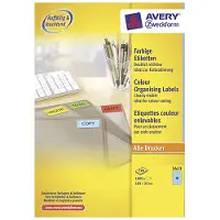 Avery Organisation Etiketten