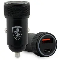 Ferrari Selbstladegerät. Feccmenk Pd-Qc 3.0 20W Schnellladegerät Schwarz/Schwarz