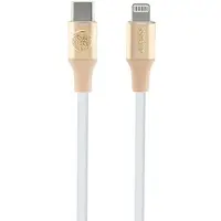 GUESS Gucllalrgdd Usb-C-Kabel - Lightning 1,5 M, Schnellladefunktion, Gold/Hellgold, Geprägtes Logo