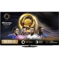 Hisense 65A86N, 165,1 cm (65"), 3840 x 2160 Pixel, OLED, Smart-TV, WLAN, Schwarz, Grau