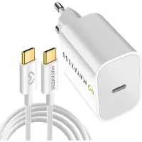 Avizar Mayaxess, 20W Ladegerät für iPhone 17 mit USB-C Kabel 1m, Weiß