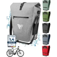 MIVELO Packtasche - Wasserdicht - 25L - Mit Laptopfach & Schultergurt - Grau
