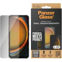 PanzerGlass Ultra Wide Fit Antibakterieller Screen Protector mit Sichtschutz inkl. Applikator für das Samsung Galaxy Xcover 7 / 6 Pro