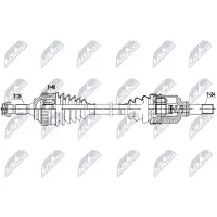 NTY Antriebswelle Vorderachse links Schaltgetriebe Länge 585 mm 24/25 Zähne