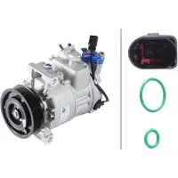 Hella 8FK 366 201-091 6SEU14C Klimaanlage Klimakompressor PAG 46 R134a für VW Transporter V Bus (7HB, 7HJ, 7EB, 7EJ, 7EF, 7EG, 7HF, 7EC) Multivan VI